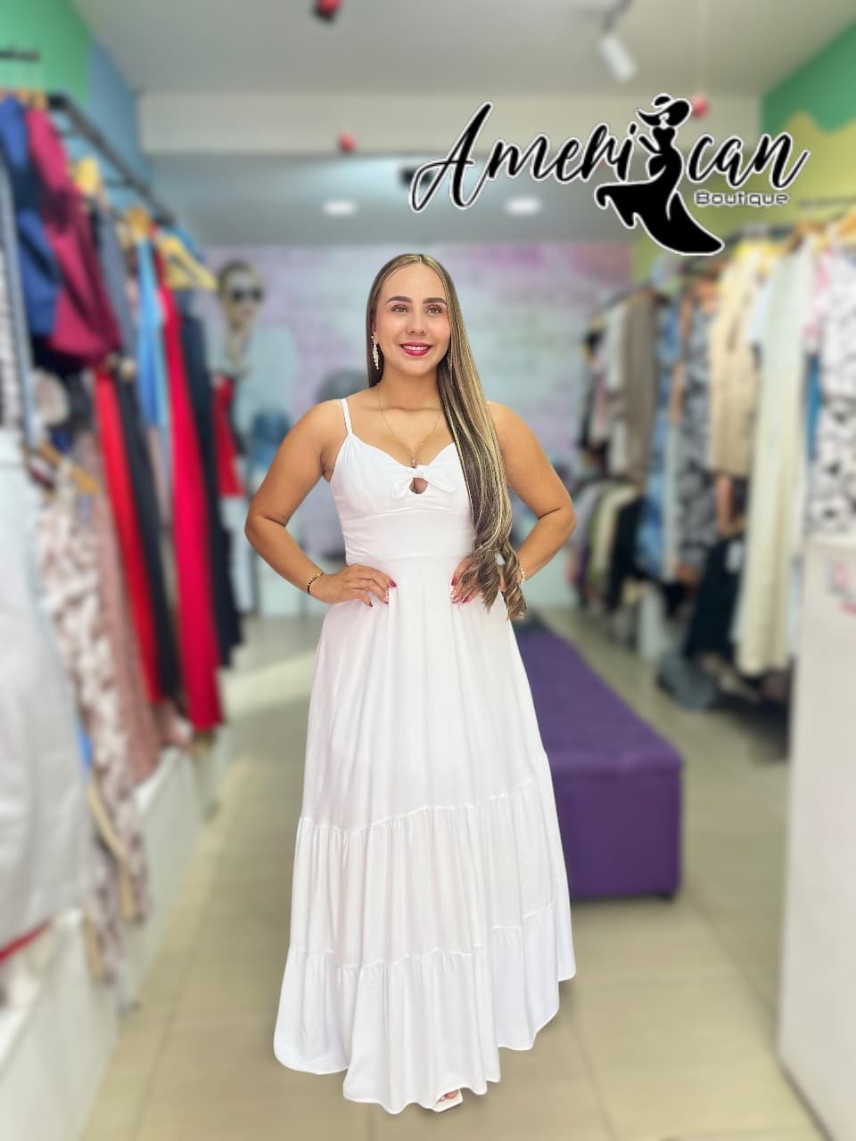 VESTIDO LARGO BLANCO